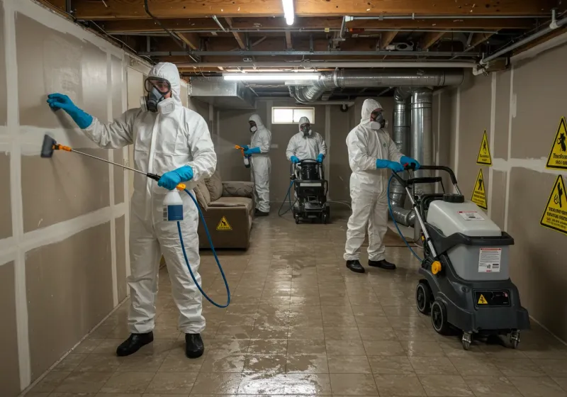 Basement Moisture Removal and Structural Drying process in Culver, OR